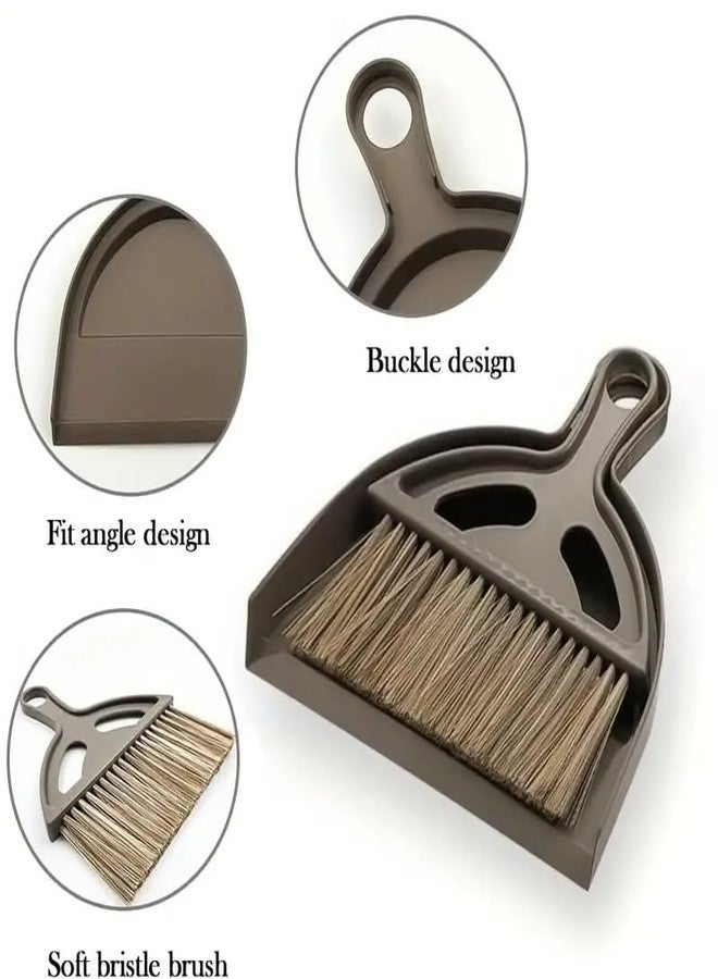 PURCHASE ZONE Mini Broom Dustpan & Brush Set Easy Cleaning Office Car Tidy Home Kitchen Tabletop Versatile Small Broom and Dustpan Set for Car, Desktop, Home, Kitchen (Multicolor Pack of 1) - Image 3